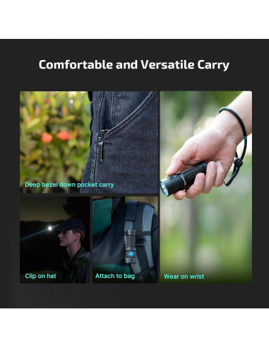 Linterna EDC OLIGHT BatonTurbo Recargable 1000 Lúmenes 510m