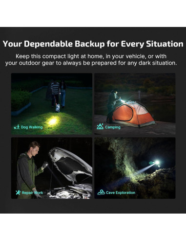 Linterna EDC OLIGHT BatonTurbo Recargable 1000 Lúmenes 510m