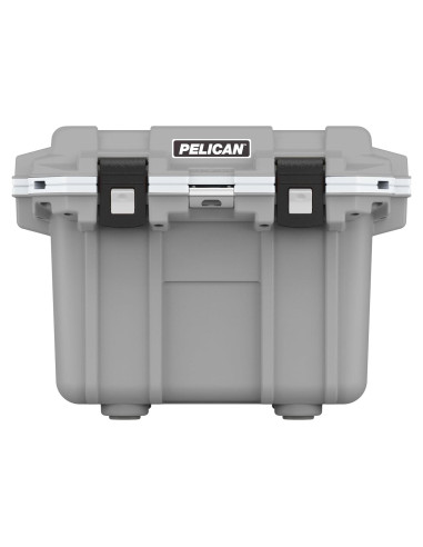 Enfriador Pelican 30QT Cemento/Blanco - 30 Cuartos, Aislamiento Extremo