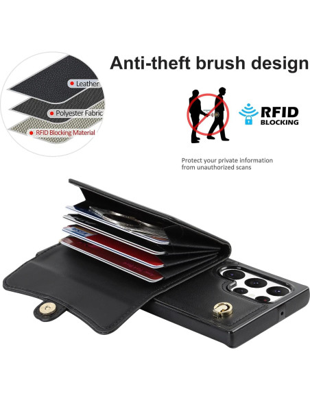 Funda Asuwish para Samsung Galaxy S22 Ultra 5G Negro Funda Asuwish para Samsung Galaxy S22 Ultra 5G Negro