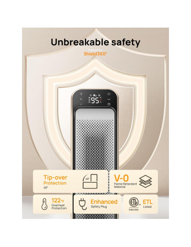 Calentador Eléctrico Dreo DR-HSH013 25" con Control Remoto