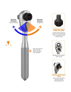 Juego de destornilladores 42 en 1 ANVANNA con mango magnético 2