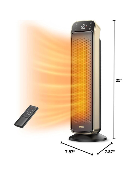 Calentador Eléctrico Dreo DR-HSH013 25" con Control Remoto
