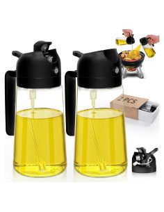 Rociador de Aceite 2pcs DWTS DANWEITESI 473ml Negro