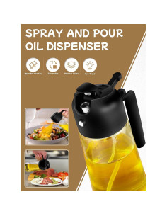 Rociador de Aceite 2pcs DWTS DANWEITESI 473ml Negro 2