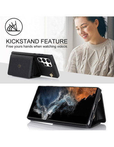 Funda Asuwish para Samsung Galaxy S22 Ultra 5G Negro