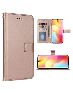 Funda Billetera FDCWTSH para Xiaomi Note 10 Lite Rosa Dorado