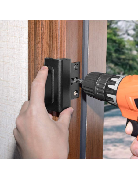 Cerradura de Refuerzo de Seguridad CRANACH para Puertas - Negra