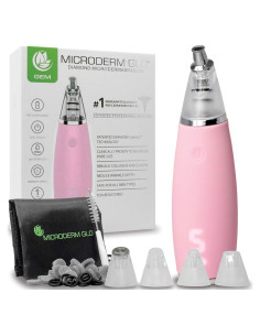 Microderm GLO GEM - Herramienta de Microdermoabrasión Rosa