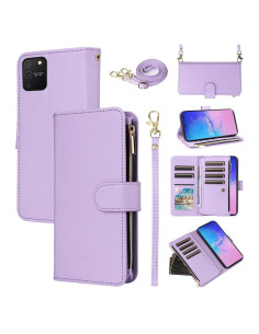 Funda billetera Furill para Samsung Galaxy S10 Lite púrpura