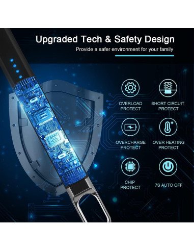 Encendedor Eléctrico SUPRUS Recargable USB a Prueba de Viento