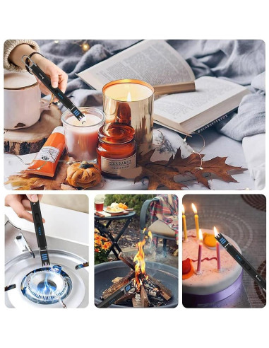 Encendedor Eléctrico SUPRUS Recargable USB a Prueba de Viento