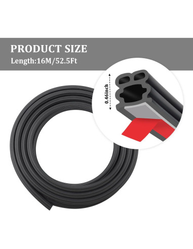 Cinta de Sello de Puerta de Coche Stacool 16m Goma