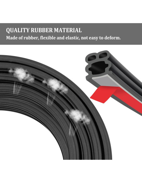 Cinta de Sello de Puerta de Coche Stacool 16m Goma