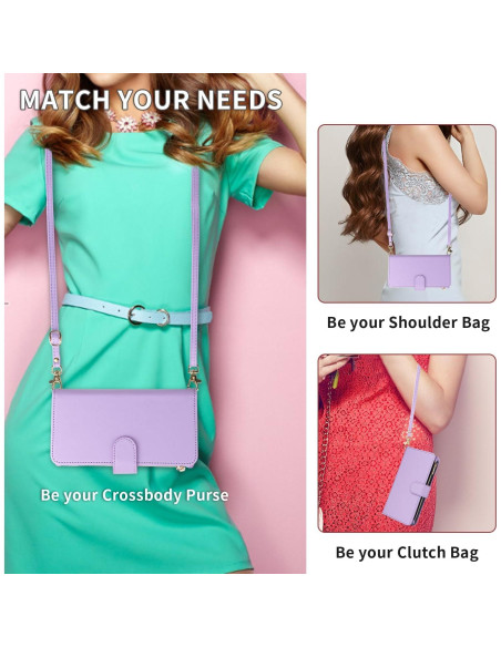 Funda billetera Furill para Samsung Galaxy S10 Lite púrpura Funda billetera Furill para Samsung Galaxy S10 Lite púrpura