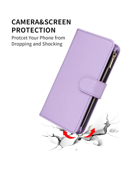 Funda billetera Furill para Samsung Galaxy S10 Lite púrpura Funda billetera Furill para Samsung Galaxy S10 Lite púrpura