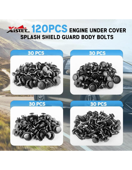 Xislet 120 Remaches Plásticos para Toyota y Lexus