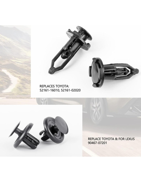 Xislet 120 Remaches Plásticos para Toyota y Lexus