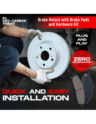 Kit de Freno Delantero R1 Concepts Cerámico Toyota 4Runner FJ Tacoma