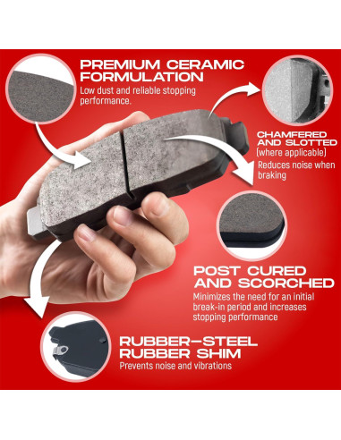 Kit de Freno Delantero R1 Concepts Cerámico Toyota 4Runner FJ Tacoma