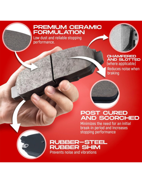 Kit de Freno Delantero R1 Concepts Cerámico Toyota 4Runner FJ Tacoma