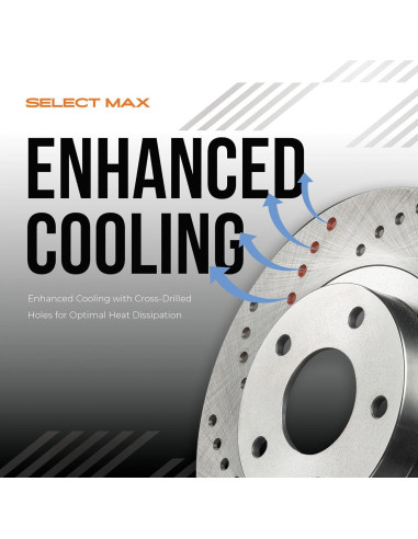 Kit de frenos delantero Max Advanced Brakes Toyota Corolla 2009-2019