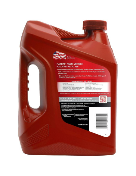 Valvoline Fluido Sintético ATF MaxLife 3,79L para Vehículos