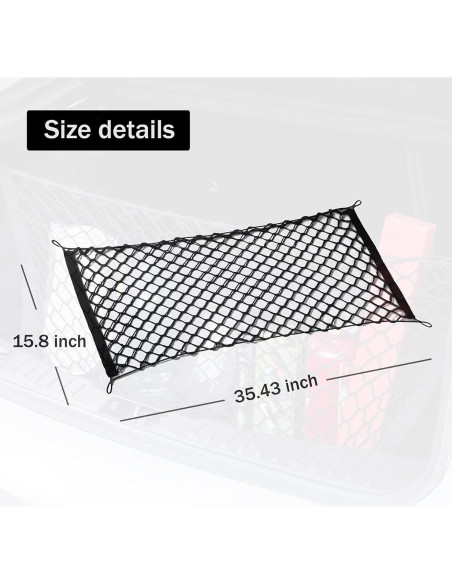 Red de Carga Amiss Estirable para SUV y Camiones 89,9x40,1 cm