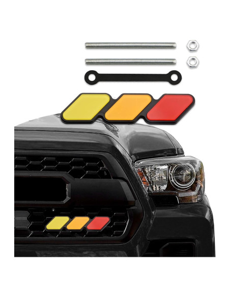 Insignia Decorativa de Rejilla TRD CHRYMUM Amarillo Naranja Rojo