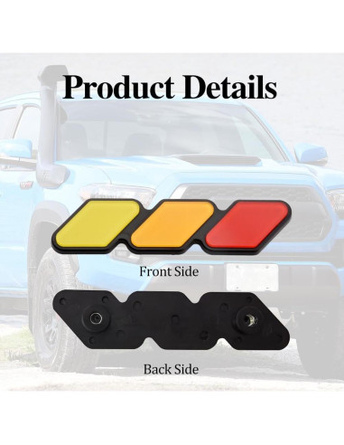 Insignia Decorativa de Rejilla TRD CHRYMUM Amarillo Naranja Rojo