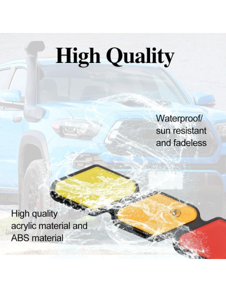 Insignia Decorativa de Rejilla TRD CHRYMUM Amarillo Naranja Rojo