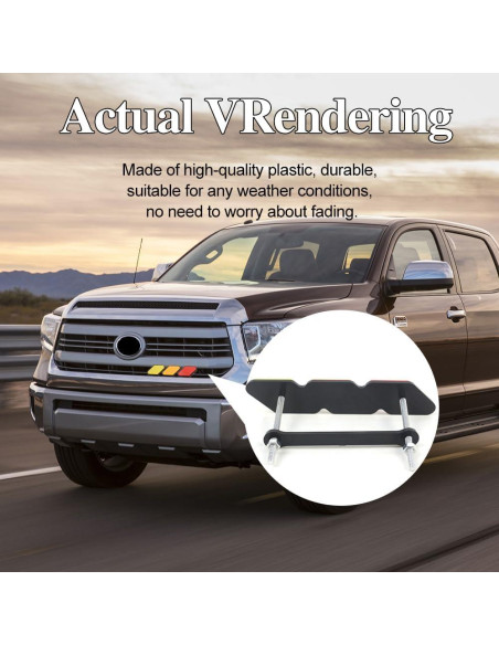 Insignia Decorativa de Rejilla TRD CHRYMUM Amarillo Naranja Rojo