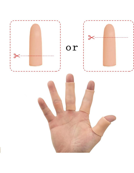 16 Protectores de Dedos de Gel Silicona Zxfuture - Alivio para Callos y Ampollas