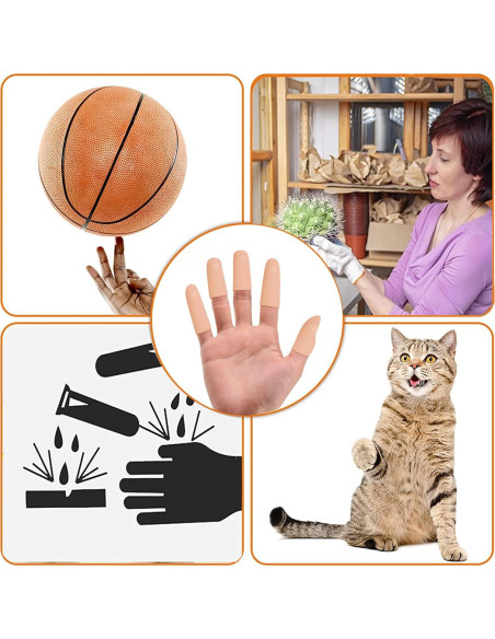 16 Protectores de Dedos de Gel Silicona Zxfuture - Alivio para Callos y Ampollas