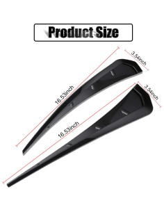 Ventilaciones Laterales de Guardabarros Miytsya ABS Negro 2