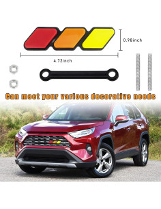 Insignia Decorativa de Rejilla Tricolor Povtii Estilo D 2