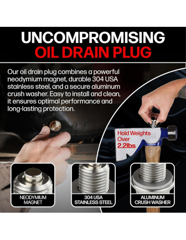 Tapón de Drenaje Magnético Votex M16x1.5 Acero Inoxidable