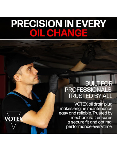 Tapón de Drenaje Magnético Votex M16x1.5 Acero Inoxidable