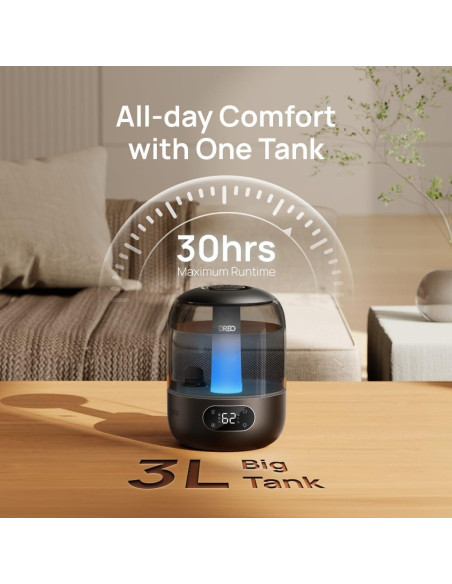 Humidificador Dreo DR-HHM006 Negro 3L Ultrasónico 30H 26dB