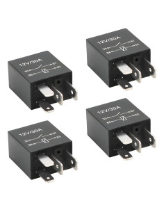 Relé Automotriz 4 Pines BLAU GRUN 12V 30A - 4 Piezas