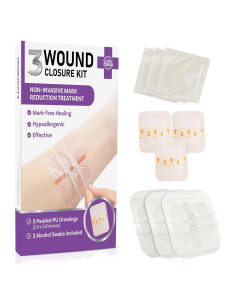 Tiras de Cierre de Heridas LivaClean 2.3x2.3 cm - Kit 3 Pzas