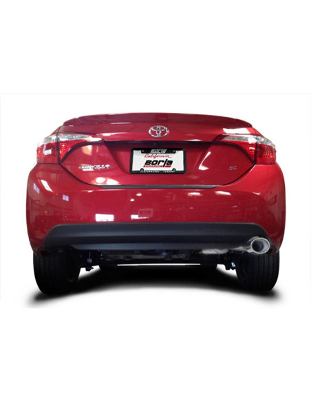 Sistema de Escape Borla 11897 para Toyota Corolla 2014-2019