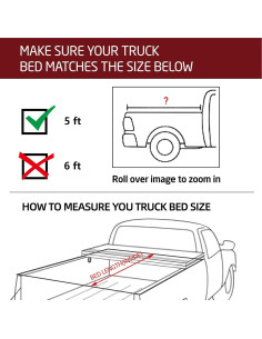 Cubierta Tonneau Vinilo Suave Kikito Tacoma 2016-2025 5ft 2