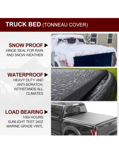 Cubierta Tonneau Vinilo Suave Kikito Tacoma 2016-2025 5ft
