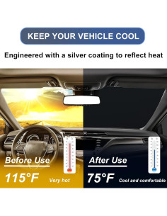 Protector Solar Parabrisas Toyota Camry 2018-2024 RAVOTOM 2