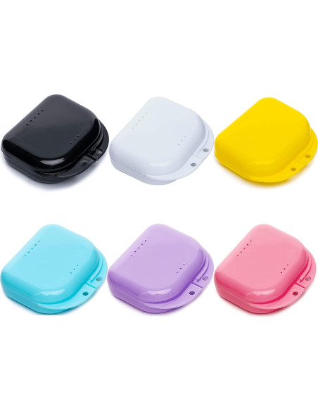 Estuche para Retenedores Hoewina 6 Pcs Colores Variados 8x8.1 cm
