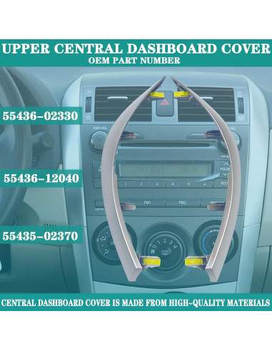 Tira Cubierta Tablero Central Toyota Corolla 2009-2013 YzusGomumu