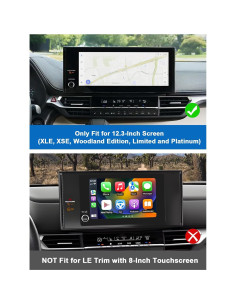 Organizador de Tablero CDEFG para Toyota Sienna 2025 12.3" 2