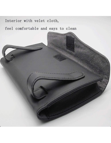 Porta Pañuelos de Cuero Carstuus Negro para Coche