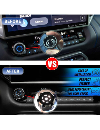 Perilla de Radio Xomzema para Toyota Tundra/Sequoia 2022-2025